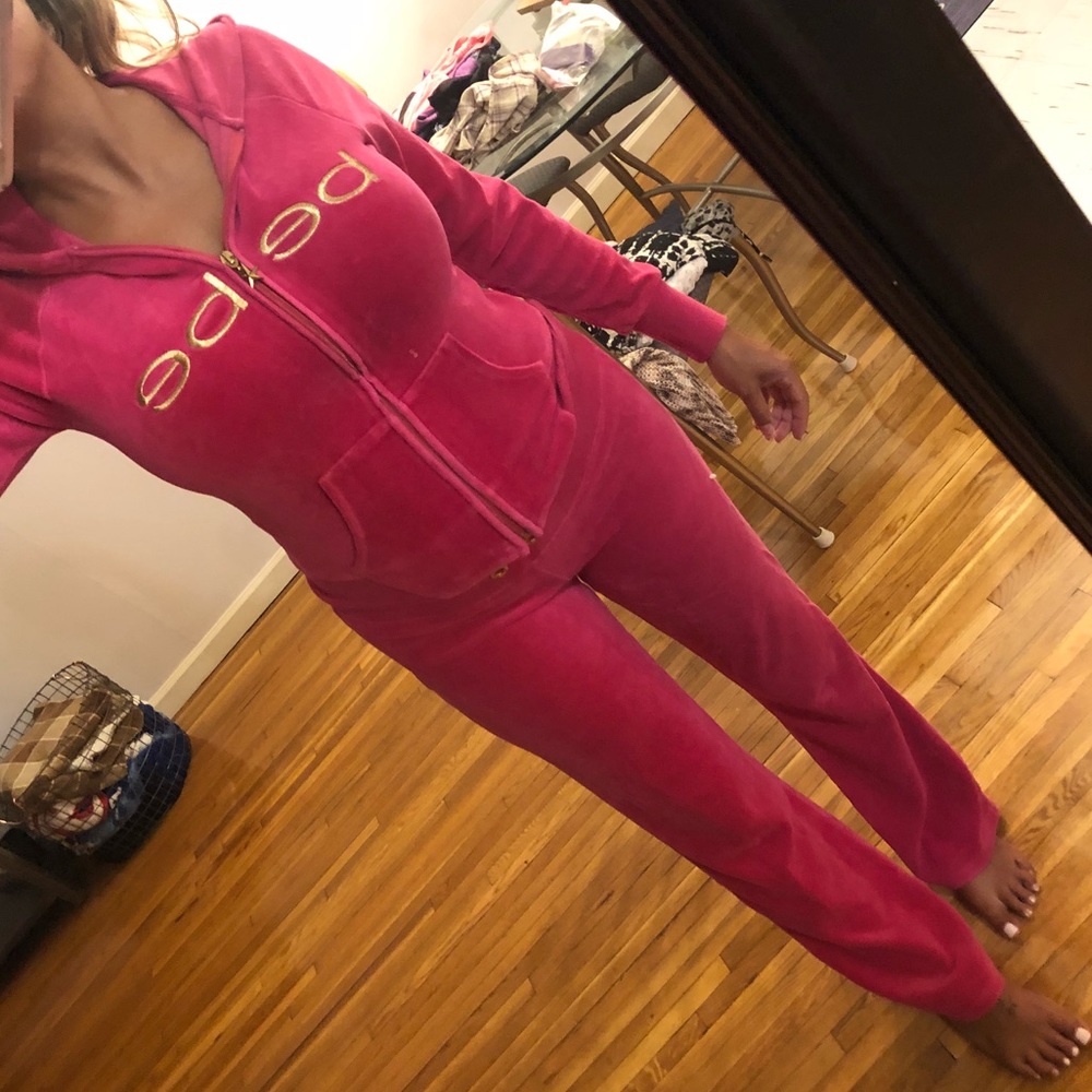 Pink BEBE sweat suite